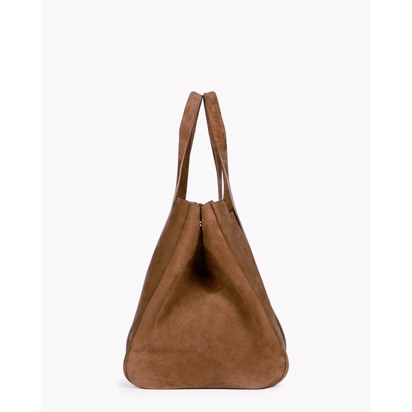 Theory Large Signature Tote Suede Bag in Cedar - Picture 6 of 6